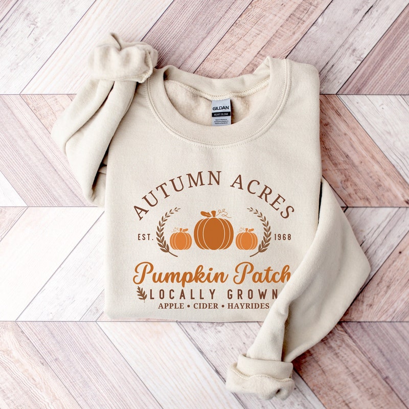 Dottie The Pumpkin Chenille Patch Crewneck Sweatshirt
