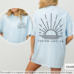 Custom Lake Life Shirt, Personalized Lake Tshirt, Lake House Gift, Lake Lover Shirt, Lake Camping Tshirt, Lake Vacation Tee, Summer Shirt