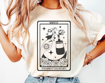 Spray Tan Artist Shirt, Spray Tan Tee, Gift for Spray Tan Artist, Tanning Salon Merch, Spray Tan Artist Gift, Oversized Tee, Comfort Colors