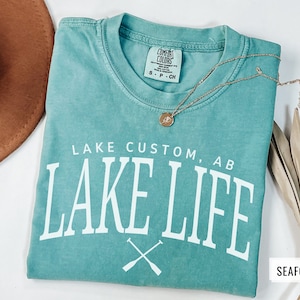 Custom Lake Life Shirt, Personalized Lake Tshirt, Lake House Gift, Lake Lover Shirt, Lake Camping Tshirt, Lake Vacation Tee, Summer Shirt