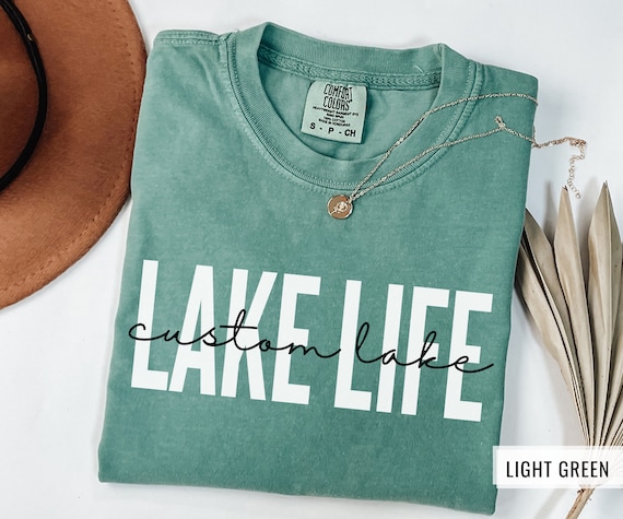 Custom Lake Life Shirt, Personalized Lake Tshirt, Lake House Gift, Lake Lover Shirt, Lake Camping Tshirt, Lake Vacation Tee, Summer Shirt