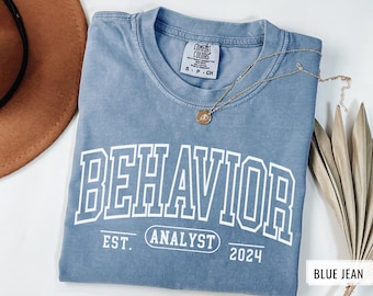 Personalized BCBA Shirt, Custom Behavior Analyst Shirt, Custom Gift for BCBA, Future Bcba Gift, Custom ABA Shirt, New Behavior Analyst Gift