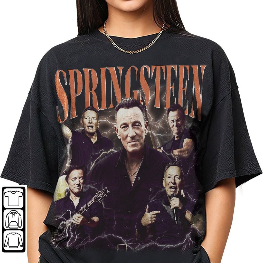 Bruce Springsteen Merch Tshirt Top Selling Music Tee for Etsy