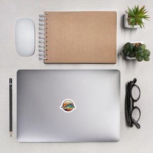 Mountain Sticker - Sunset Sticker - Bubble-free stickers