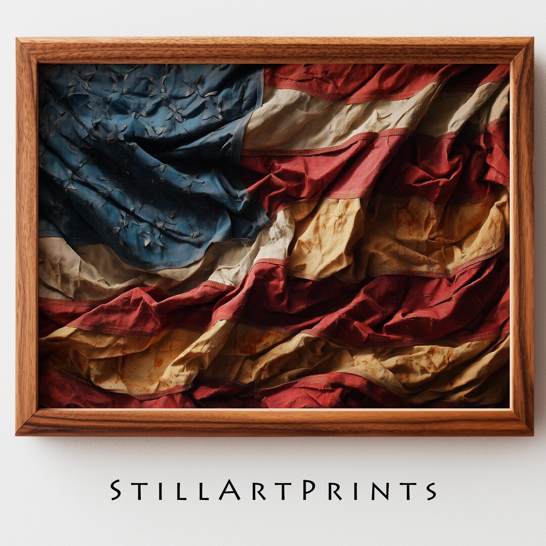 4th of July Rustic Wall Decor - Vintage Deconstructed American Flag ...
