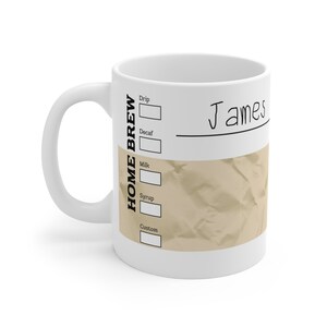 Funny Name Coffee Mug; personalized coffee lover gift, birthday gift, coffee tea custom gift