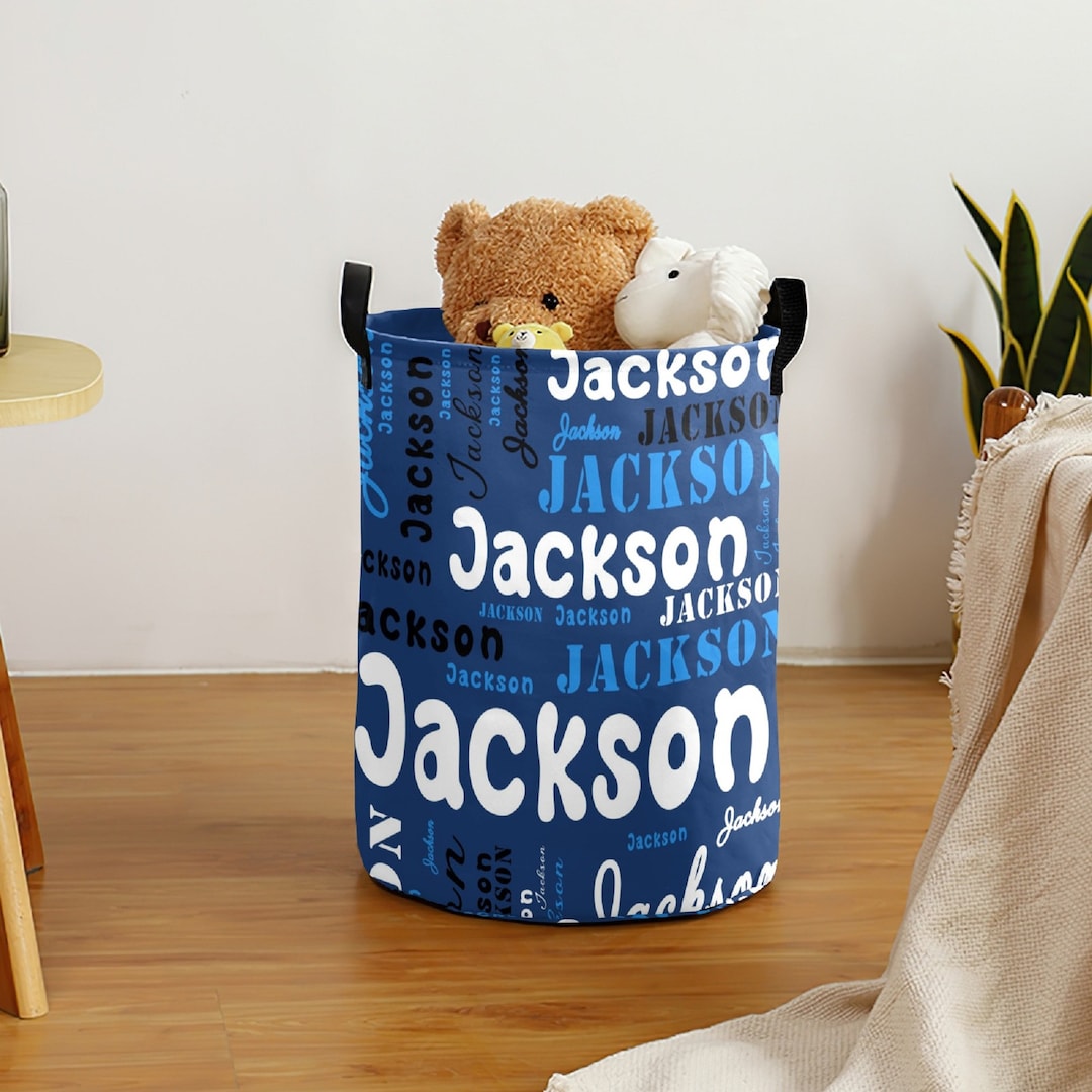 Personalized Laundry Basket Custom Laundry Hamper With Handle Etsy