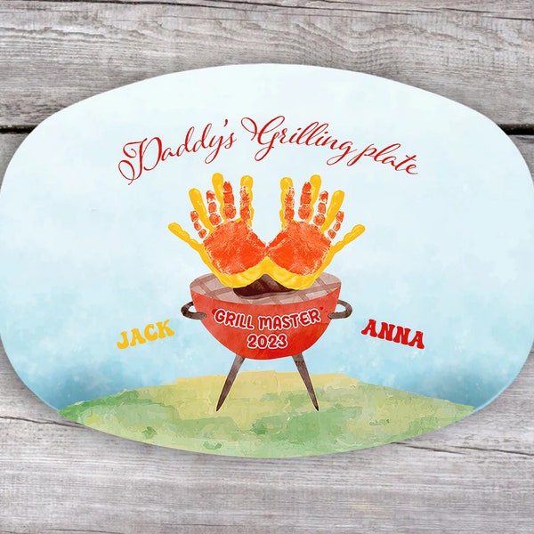 Grill Plate Father's Day Etsy