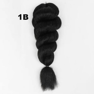 Vixen Crochet Hair -Straight Synthetic Bundles for Protective Styles | Natural Black Crochet Braiding Hair for Black Women