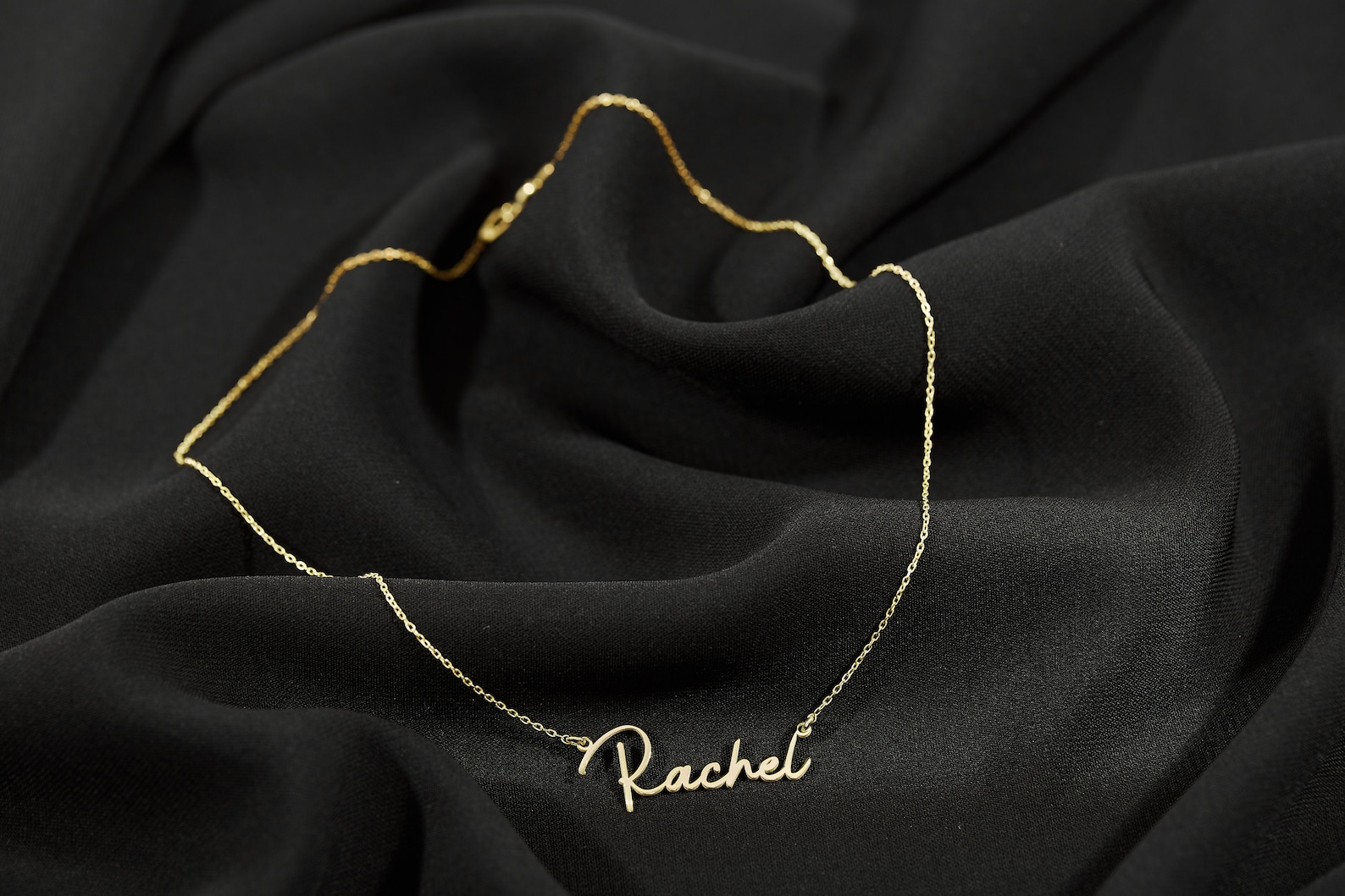 8K, 14K ,18K Solid Gold Name Necklace, 14K Real Gold Name Necklace, Custom Name Necklace