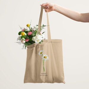 Daisy Eco Tote Bag | Organic Cotton Reusable Bag | Nature-Inspired Design