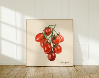 Panneau Décoratif "Tomates Fraîches De Ferme" En Aluminium - Style Rustique, Modèle 108122001061, Neuf Sous Emballage