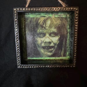 Exorcist Horror Glow in the Dark Shadow Box Wall Decor