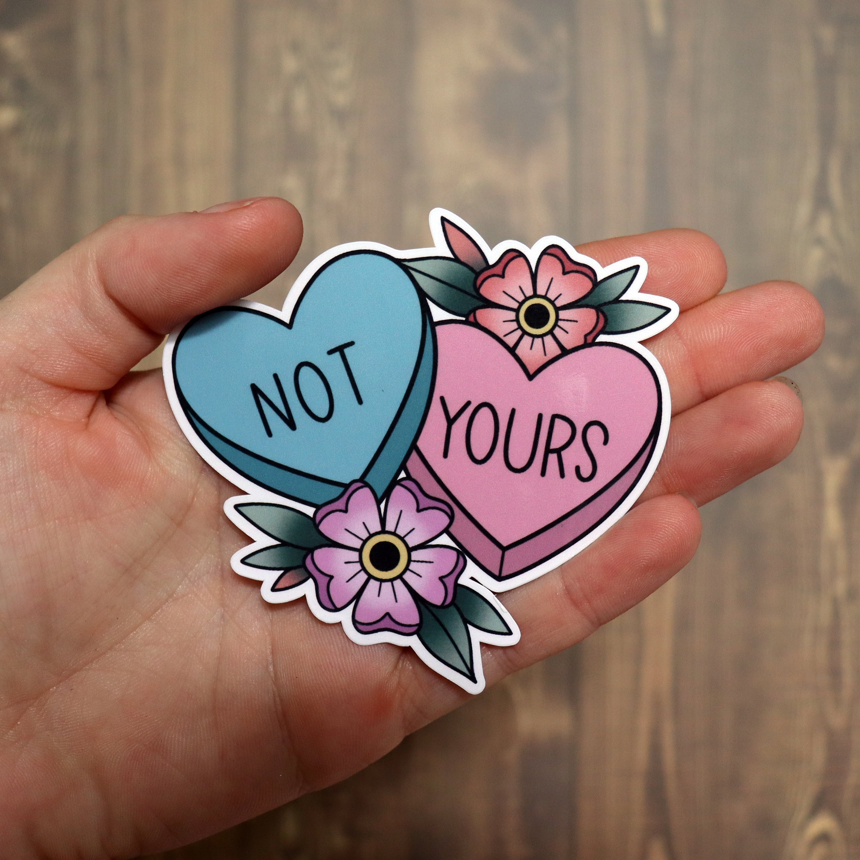 Not Yours, Waterproof Vinyl Sticker, Mental Health, Handmade Sticker ...