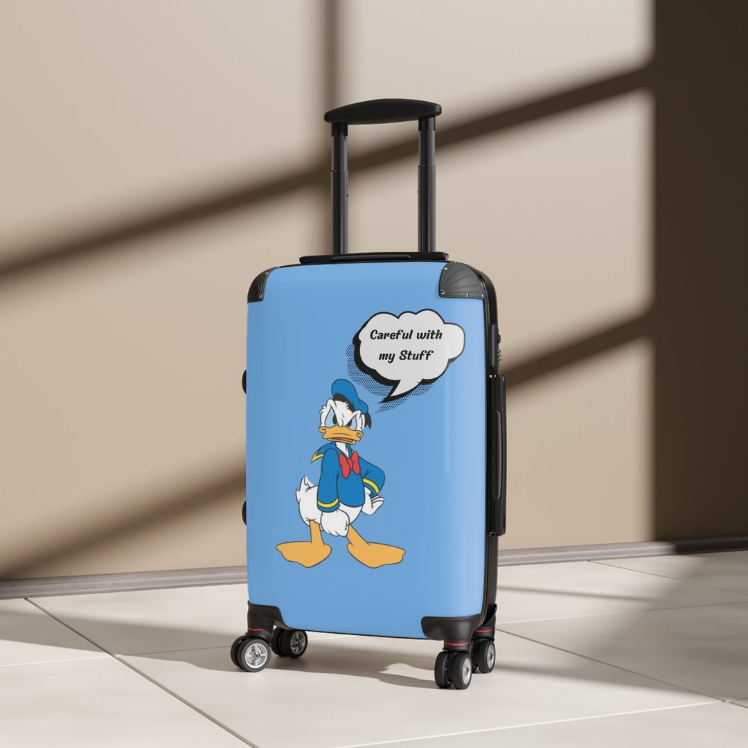 Donald Duck Suitcase All Sizes Suitcases Disney Suitcase Etsy