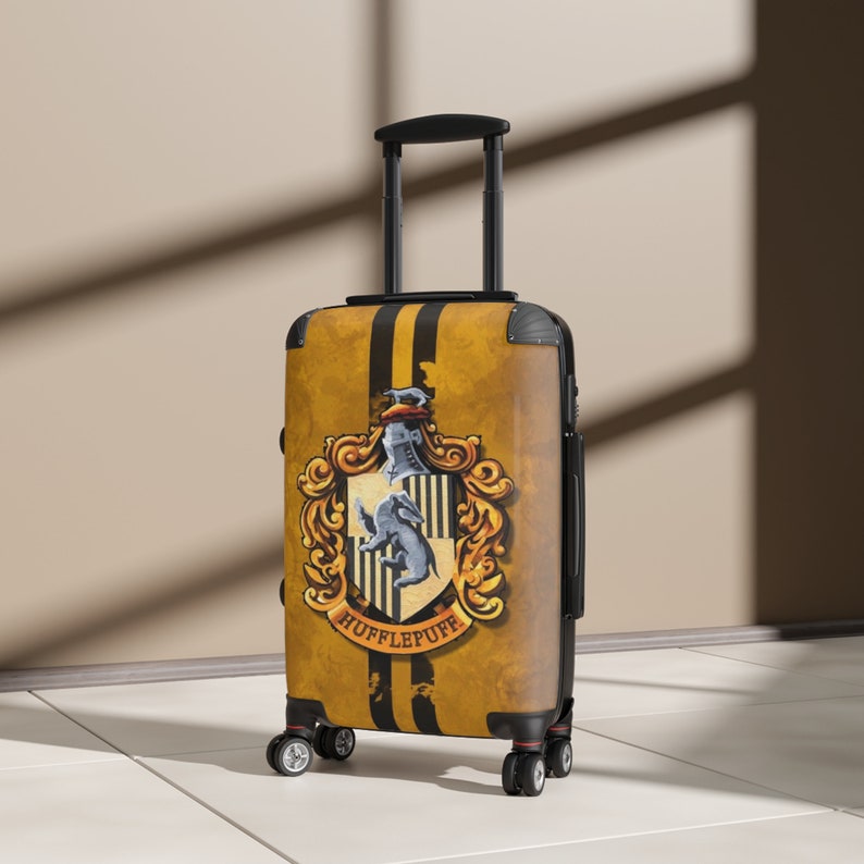 Suitcase Harry Potter Suitcase Hufflepuff Suitcase Etsy