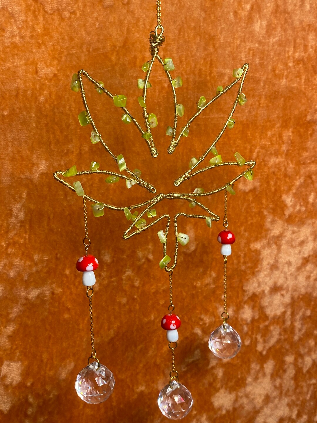 Canna Shroom Suncatcher Car Charm Etsy