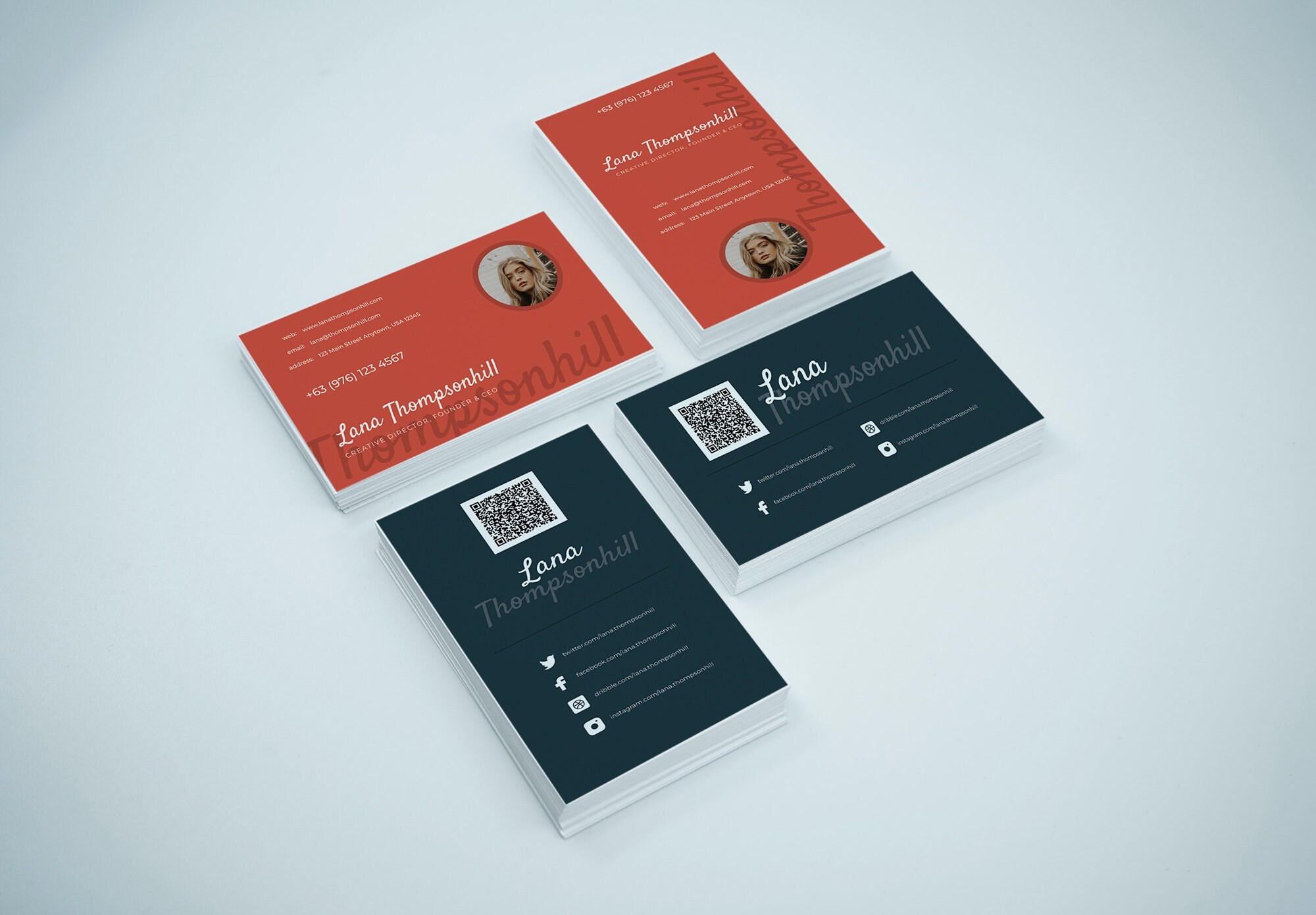 Printable &amp; Customizable Business Card Template Elegant Business Card ...