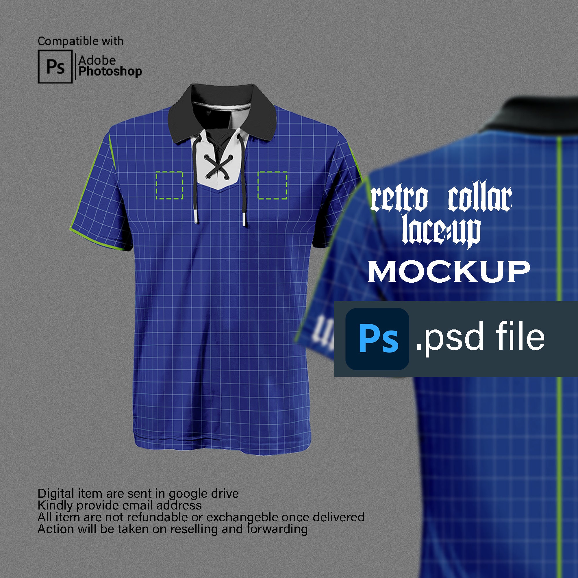 Football Soccer Shirt PSD Mockup Jersey Mockup Design Retro Collar