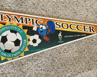Vintage 1996 Olmpic Soccer Washington DC – Retro Sports Wall Art – Free Shipping