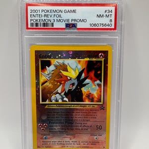 2000 Pokemon Japanese Neo 2 Promo 244 Entei Reverse Foil #34