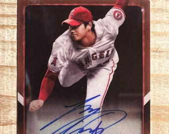 Shohei Othani 2018 Red Autograph Facsimile RP Rookie Card (Pitching) Mint Condition