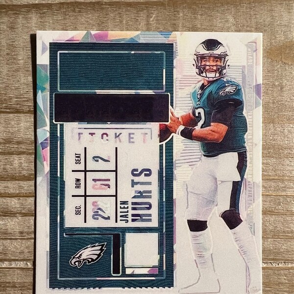 Jalen Hurts 2020 Auto Facsimile RP Rookie Card Philadelphia Eagles