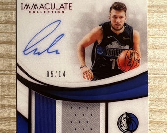 Luka Doncic 2018 RP Autograph Facsimile Printed Patch Rookie Card Dallas Mavericks Mint Condition