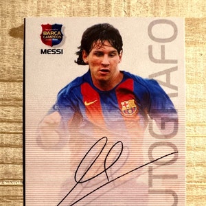 Lionel Messi 2004 Autograph Facsimile RP Rookie Card Mint Condition