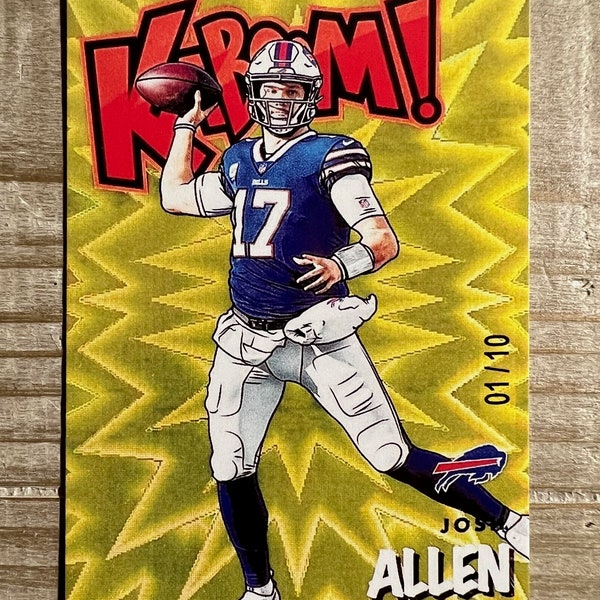 Josh Allen 2021 Kaboom RP Artist Card Card Buffalo Bills Mint Condition