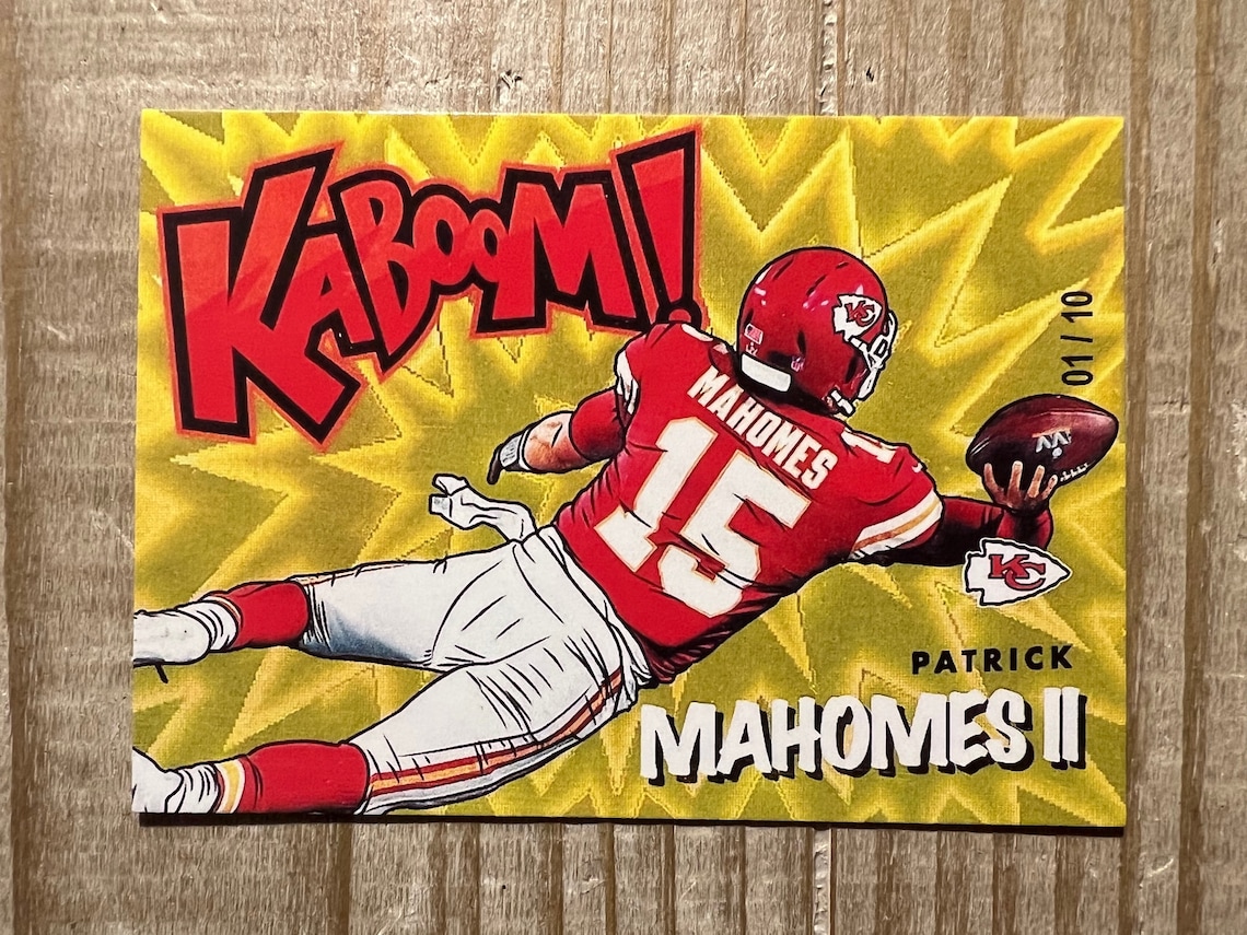 Patrick Mahomes 2021 Kaboom RP Artist Card Card Kansans City Etsy