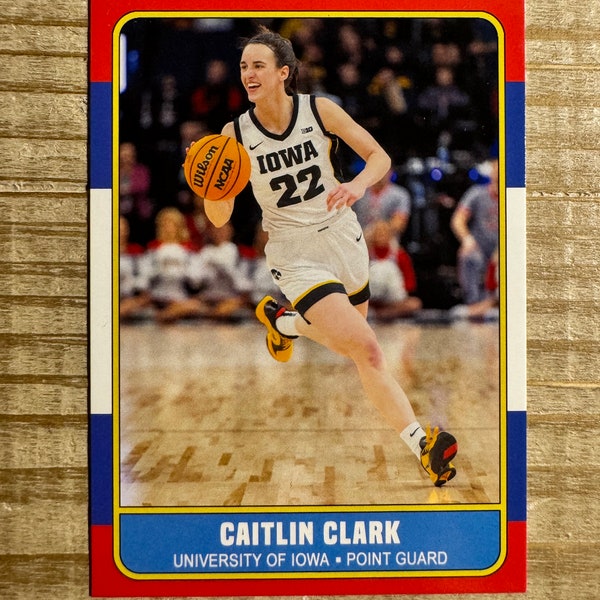 Caitlin Clark University of Iowa “86” Style Rookie Card