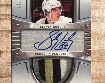 Sidney Crosby 2005 Autograph Facsimile Cup Style Rookie RP Card Pittsburgh Penguins Mint Condition