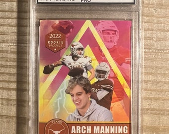 Arch Manning 2022 Rookie Prospect Rookie Promo Card PRO Graded 10