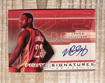 Lebron James 2003 Rookie Autogramm-Faksimilekarte, Cleveland Cavaliers, neuwertig