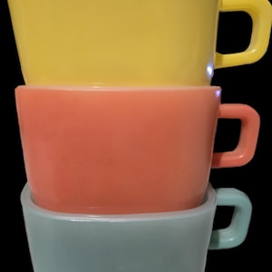 Glasbake Square Mugs - Etsy