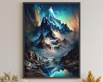 Fantasy Landscape | Digital Print | Wall Art | Poster | Home Decor | Digital Art | Fantasy Art Print | 63