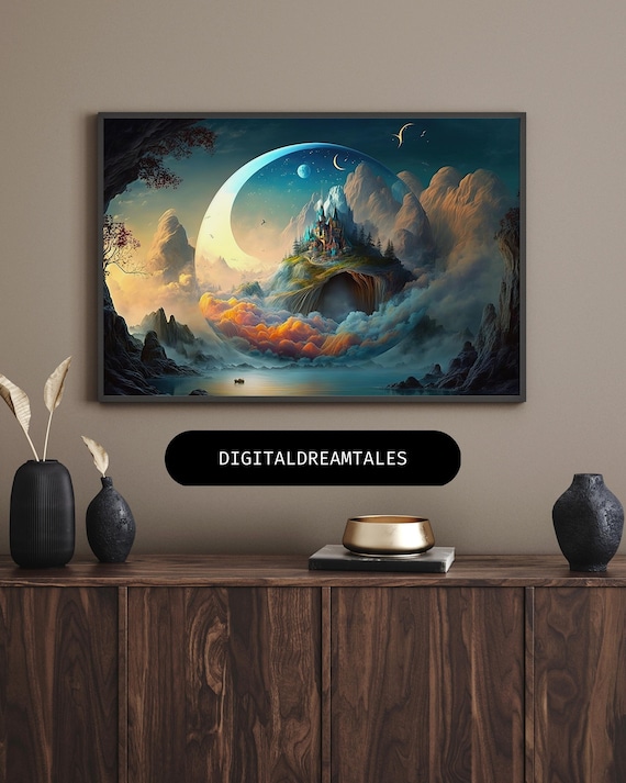 Fantasy Landscape | Digital Print | Wall Art | Poster | Home Decor | Digital Art | Fantasy Art Print | 38