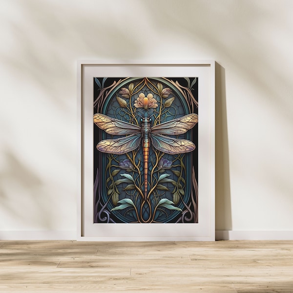 Dragonfly | Digital Art | Illustration | Digital Poster | Digital Print