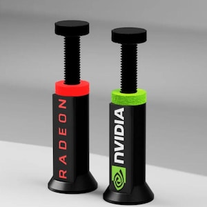 Soporte de GPU ajustable para tarjetas gráficas NVIDIA y Radeon (impreso en 3D)