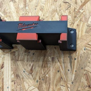 Milwaukee M18 battery 4x Packout wall mount –  (3D Printed)