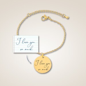 Pulseira manuscrita personalizada, pulseira personalizada para ela, pulseiras gravadas para ela, pulseiras personalizadas elegantes e minimalistas