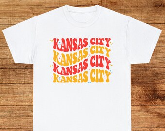 Kansas City Tshirt Groovy City Shirt KC Proud Gifts from Kansas City Native Gift From Kansas City Gift For New Homeowner Gifts From Realtor