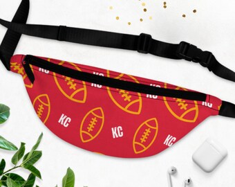 Kansas City Fanny Pack For Sporting Events, Kansas City Shoulder Bag Unisex, Red Crossbody Bag For KC Football Games