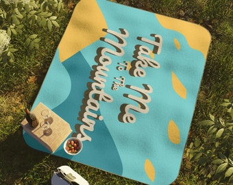 Picnic Blanket, Gifts for Hiking Couple, Waterproof Picnic Blanket, Valentines Gift for Couples, Park Day Blanket, Thoughtful Date Ideas