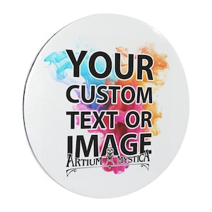 Custom Magnet Circle Personalized Printed Gift Round 2.1” or 3” - Add Your Own Photo, Text, Logo or Graphic Design! No Minimum Order!