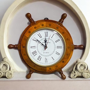 Vintage Wooden Rope Look Wall Mount Mirror for Home Decoration, Wall Mirror for Living Room, Mirror for Bedroom, Mirror for Bathroom,