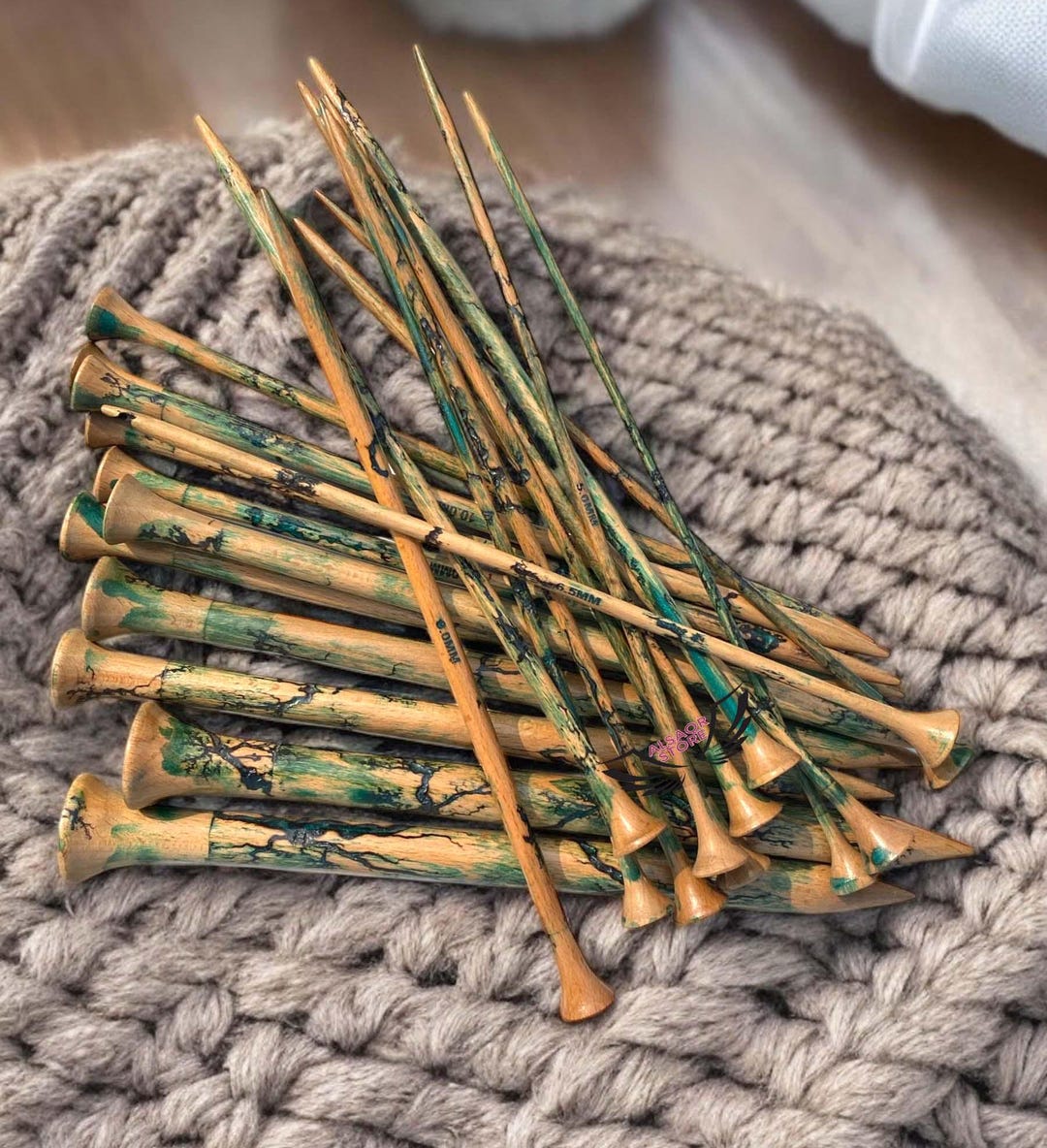 Unique Needles Handcrafted Wooden Knitting Needles - Premium Quality, Unique Designs ...