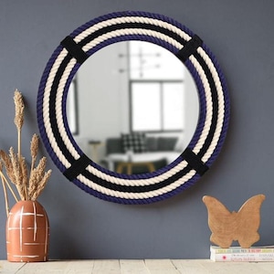 Farmhouse Style Wall Mirror Rustic Wooden Frame Handmade Decor for Entryway, Bathroom, Bedroom Rustic Bathroom Mirror Sustainable Home Decor