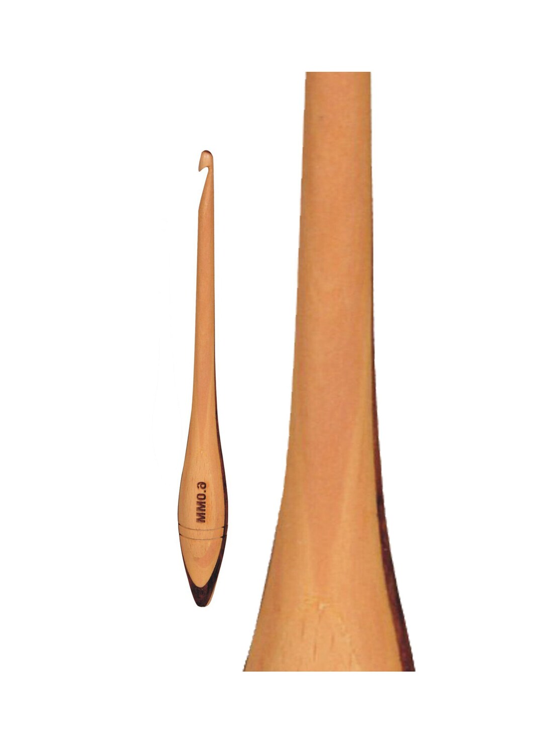 Crochet Hook Ergonomic Wooden Crochet Hook Set of 13 Handmade Crochet